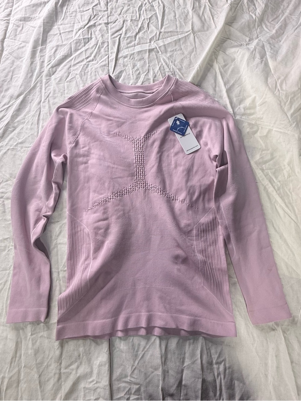 Atteaco sports Seamless Long Sleeve Active Top - Light Lavender